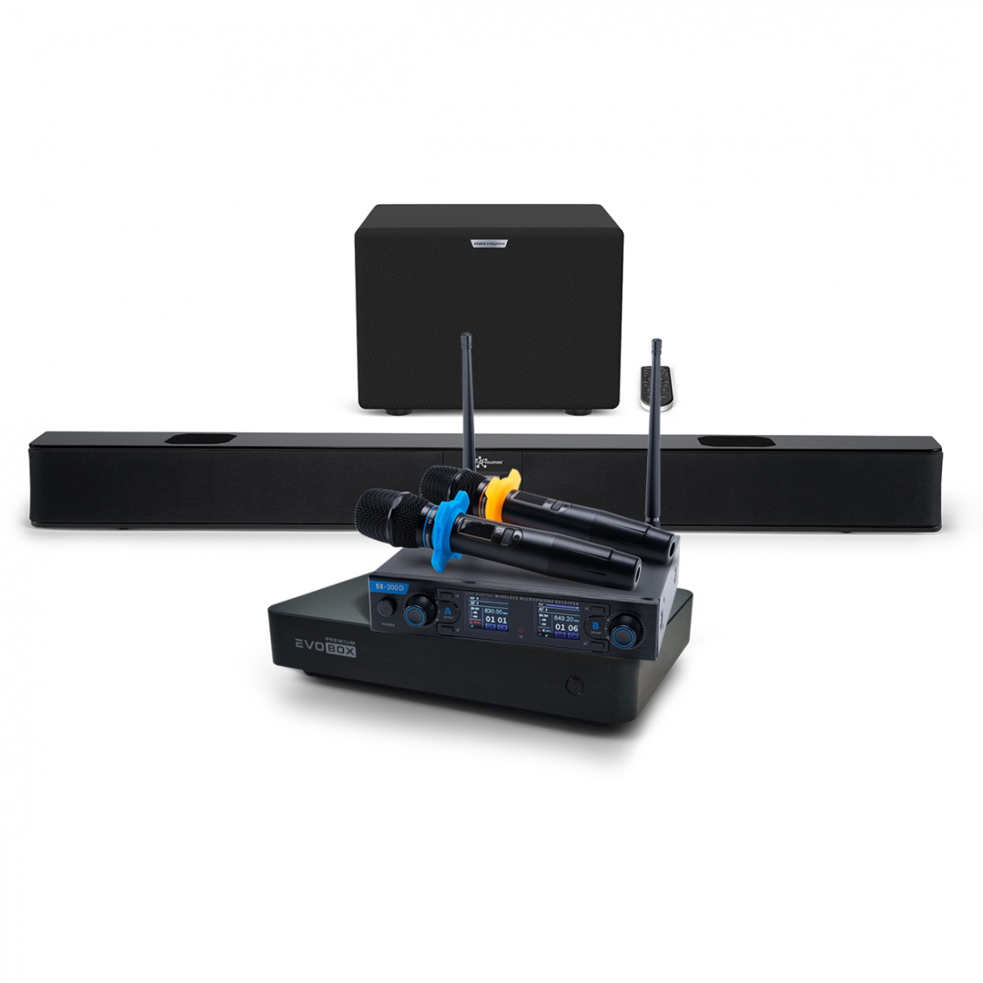 Hi-End караоке-система EVOBOX Premium + EvoSoundBar (саундбар с караоке) в Южноуральске