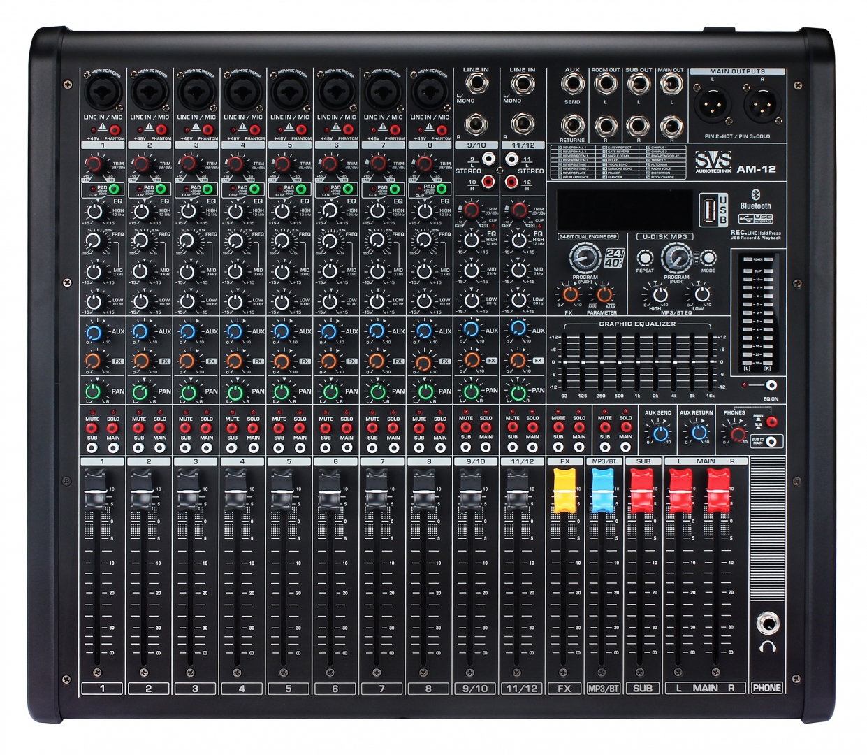 SVS Audiotechnik mixers AM-12 Микшерный пульт аналоговый, 12-канальный в Южноуральске