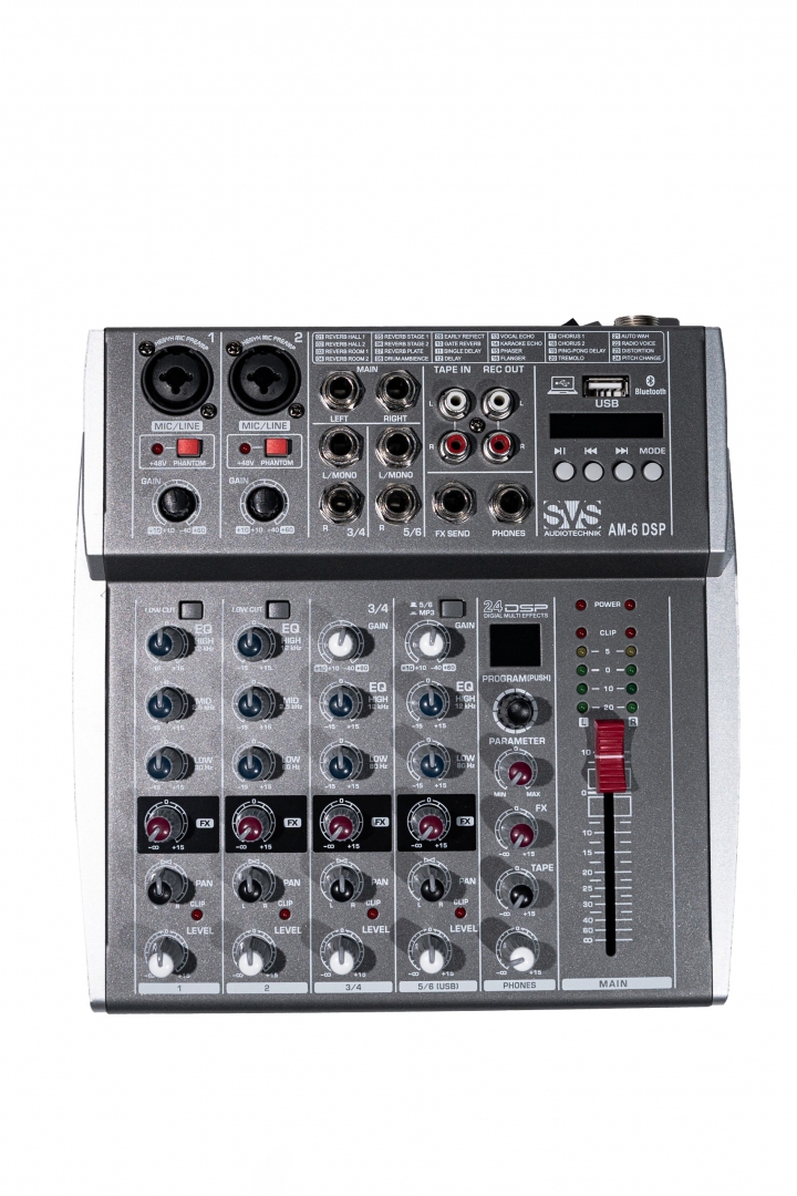 SVS Audiotechnik mixers AM-6 DSP Микшерный пульт аналоговый, 6-канальный SVS Audiotechnik mixers в Южноуральске